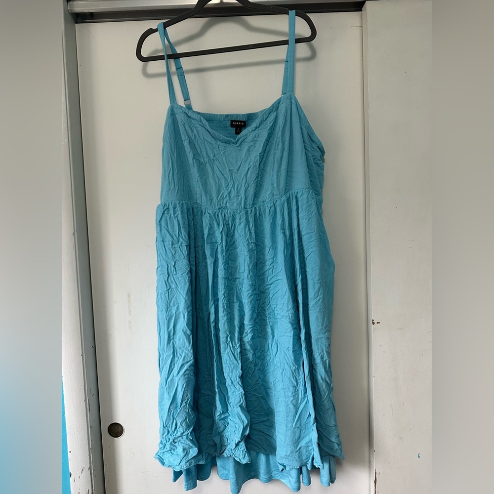Torrid Light Blue Sleeveless SunDress